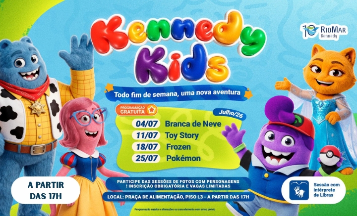 Kennedy Kids: diversão e encanto nas férias de julho