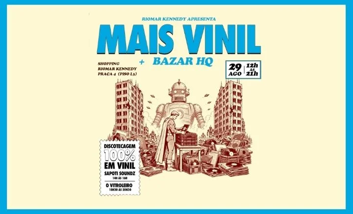 Feira Mais Vinil reúne colecionadores, expositores e DJs, confira
