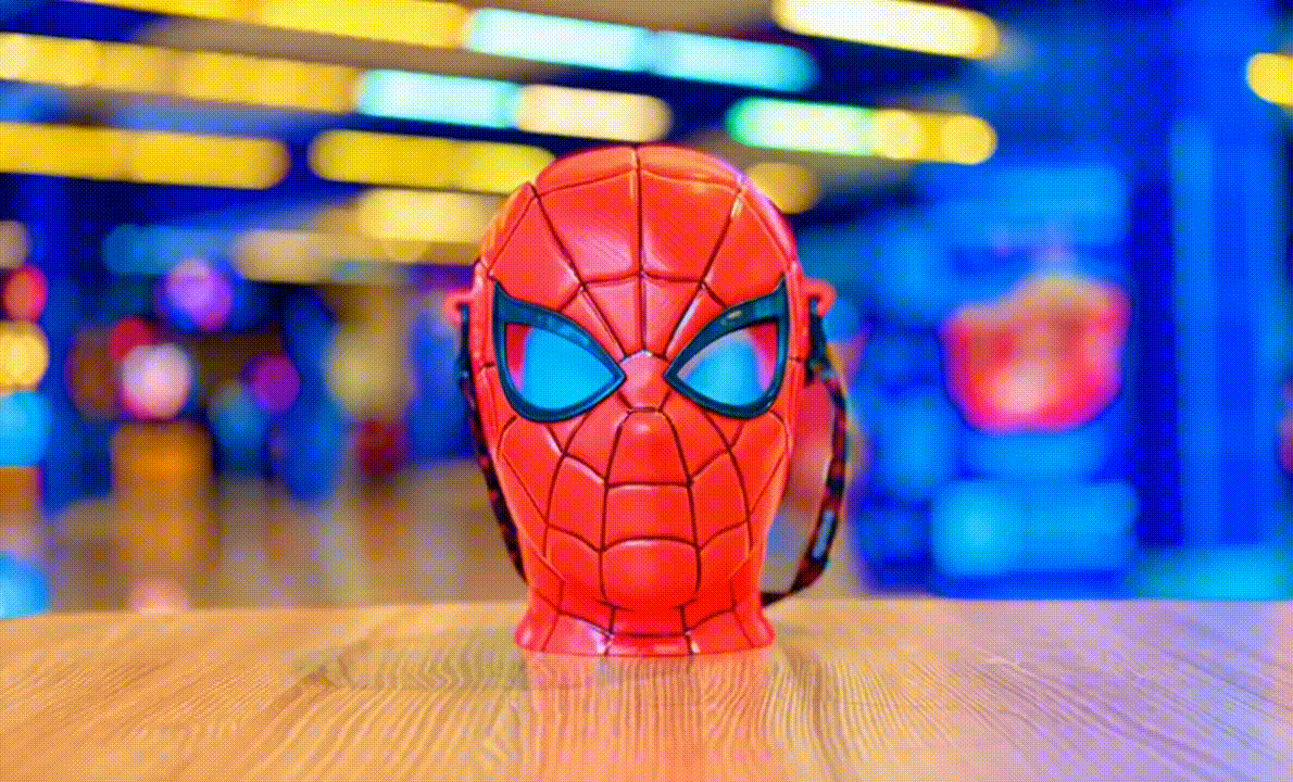 Balde do Homem-Aranha com olhos que piscam chega à Cinépolis do Kennedy